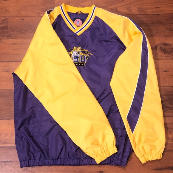 lsu pullover windbreaker